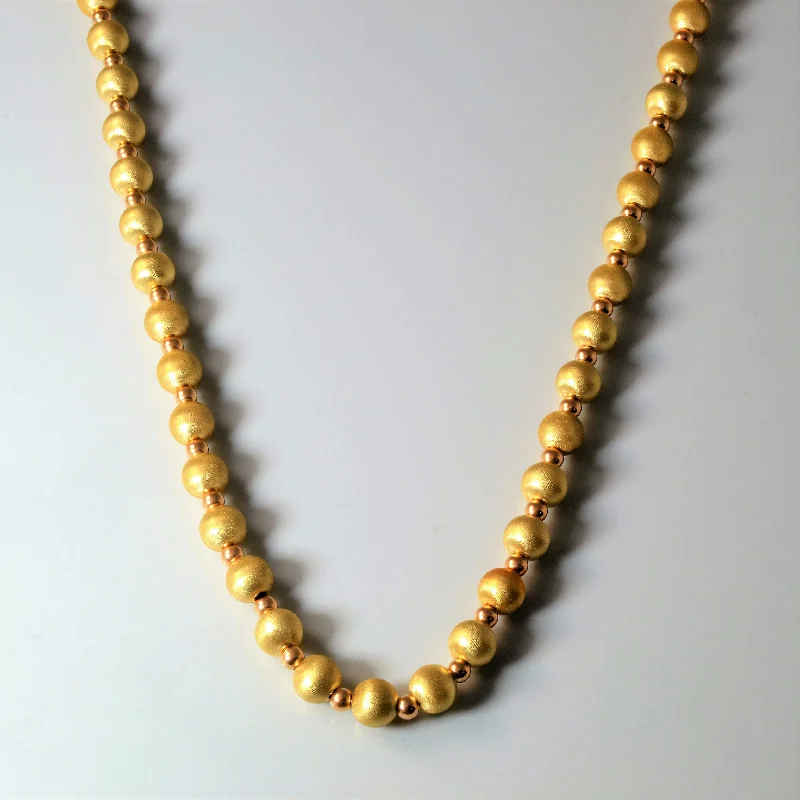 Victorian charm necklaces-Yellow Gold Ball Chain Necklace | 16" |