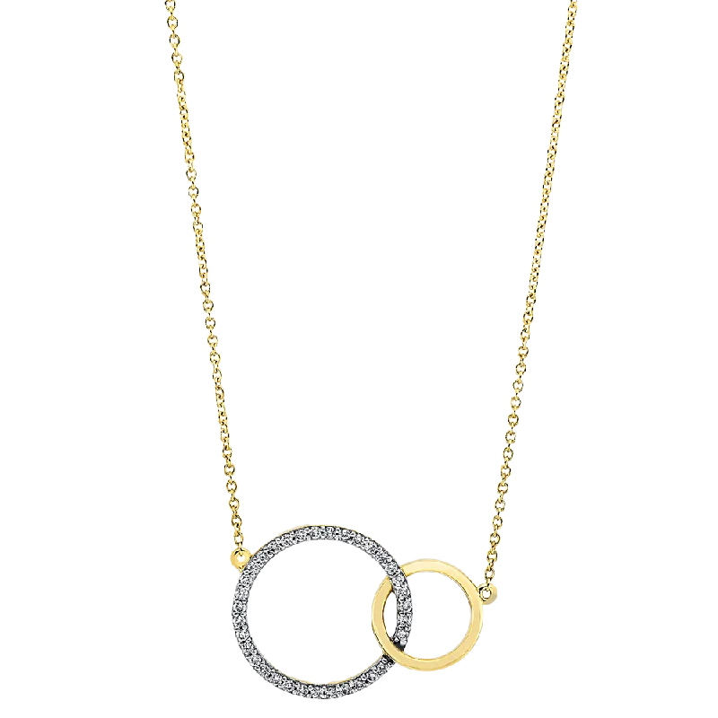 Bold art necklaces-Eternal 0.16ct Diamond Yellow Gold Necklace