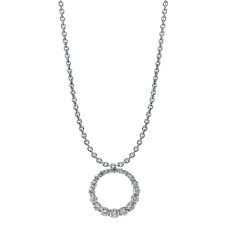 Cotton cord necklaces-Eternal 0.46ct Diamond White Gold Necklace