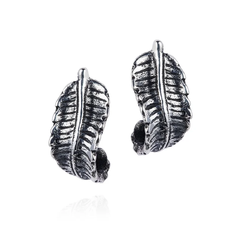 Smooth stud earrings-Fern Earrings by Yasmin Everley