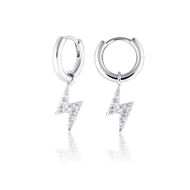 Soft drop earrings-LUMIERE PAVÉ EAR HOOPS