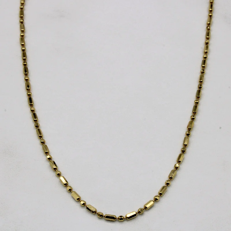 Twine weave necklaces-14k Yellow Gold Necklace | 20" |