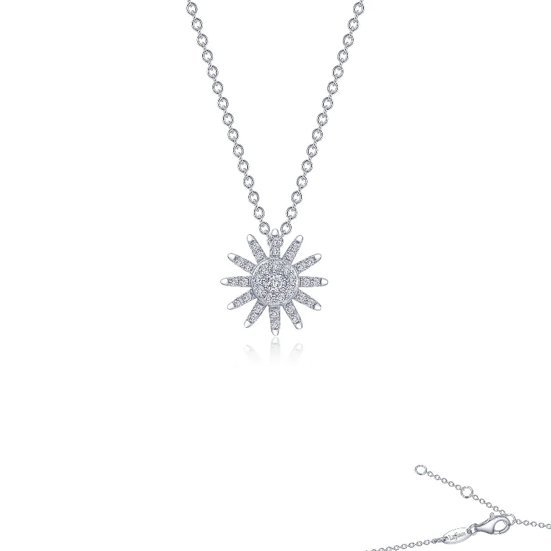 Woven knot necklaces-Lafonn Classic Diamond Necklace P2021CLP20