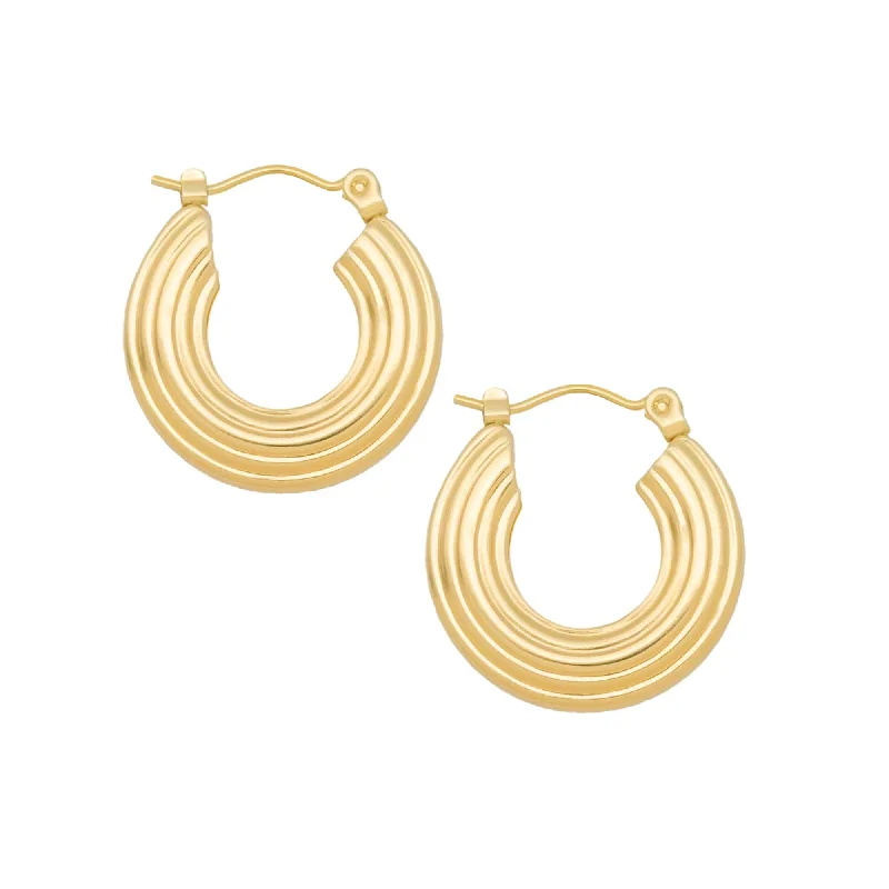 Half moon earrings-Lisbon Hoop Earrings