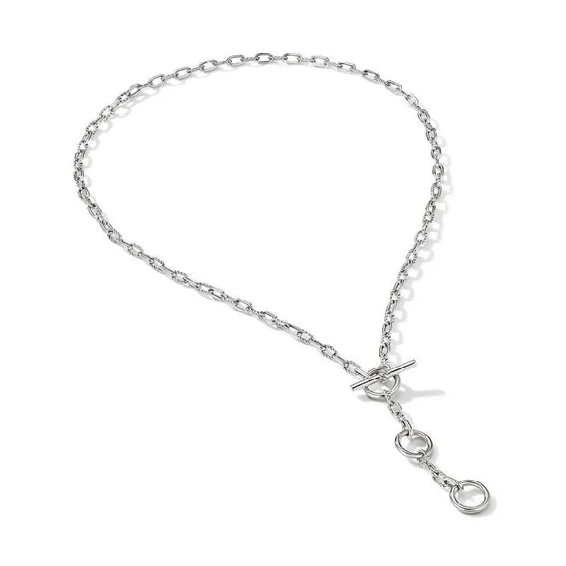 Fog glass necklaces-David Yurman DY Madison® Three Ring Chain Necklace