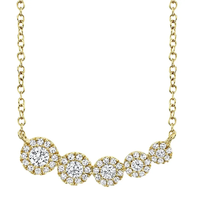 Bead weave necklaces-Diamond Journey Necklace 4690113