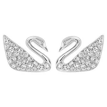 Topaz stud earrings-Swarovski Swan Mini Earring 1116357