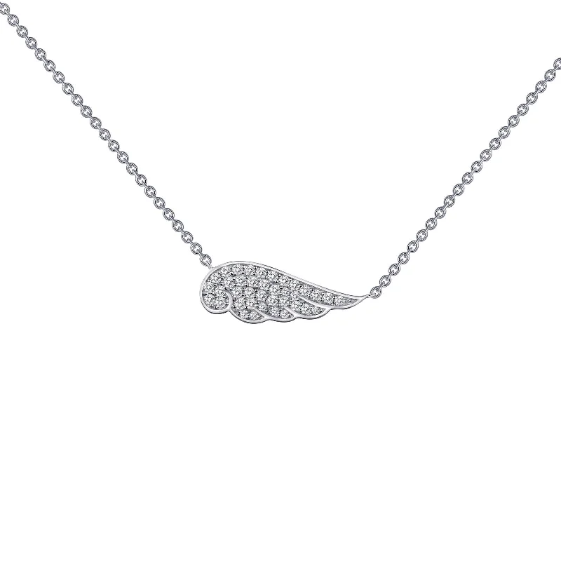 Sea wave necklaces-Lafonn Classic Diamond Necklace N0018CLP18