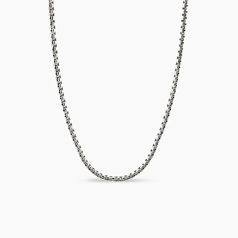 Sleek bar necklaces-David Yurman Box Chain Necklace