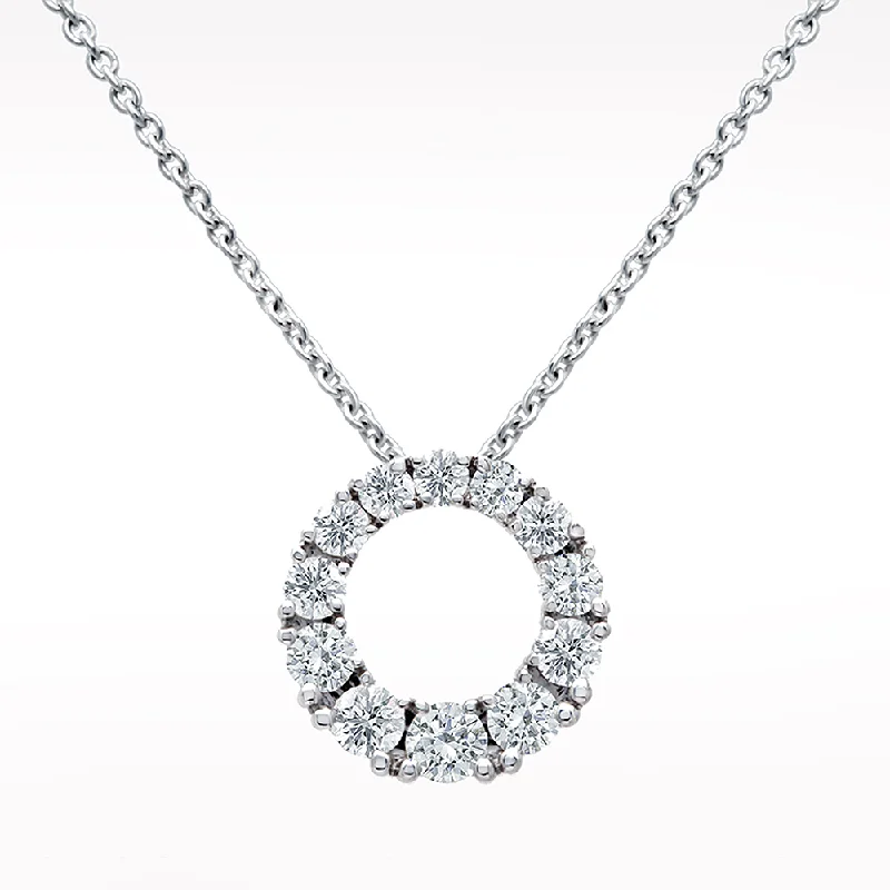 Playful bead necklaces-Eternal 1.10ct Diamond White Gold Necklace