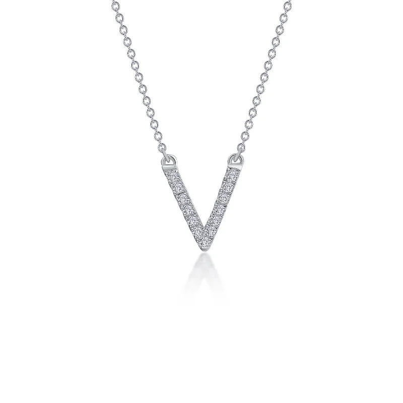 Polished name necklaces-Lafonn Classic Diamond Necklace N2017CLP20