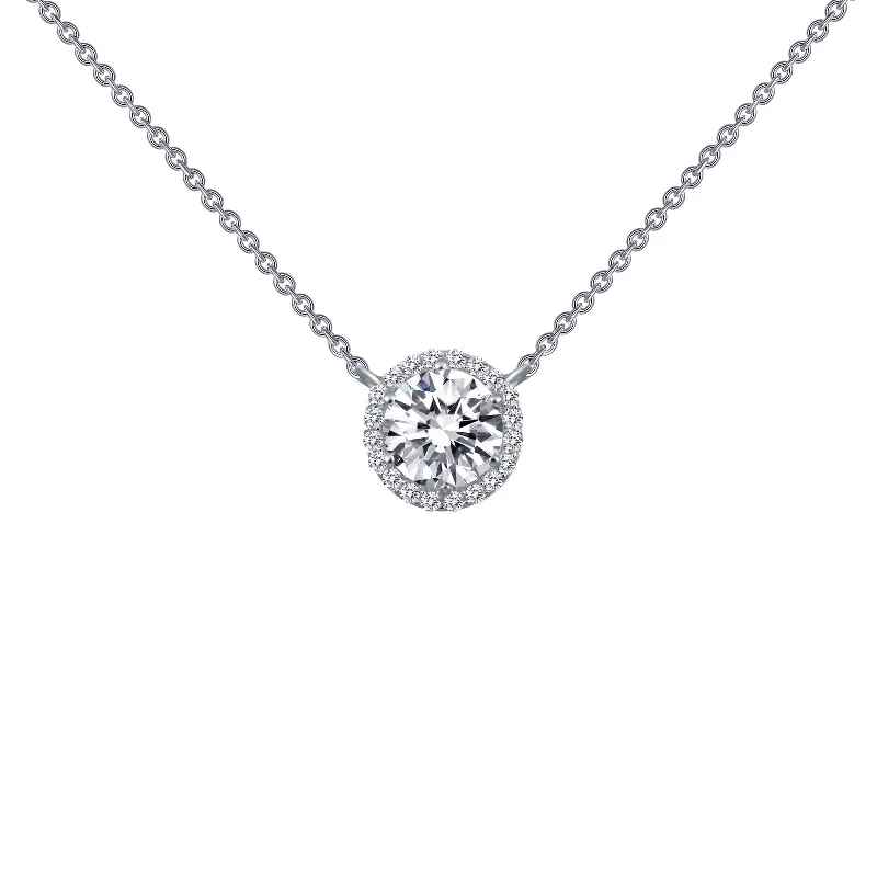 Full bib necklaces-Lafonn Classic Round Diamond Necklace N0038CLP18