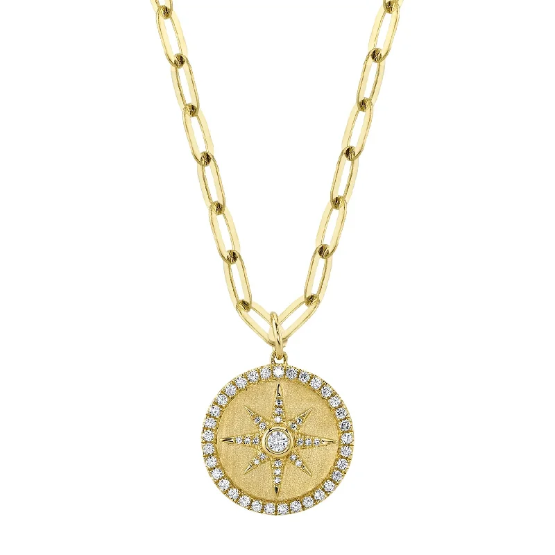 Alloy metal necklaces-Diamond Star North 4690104