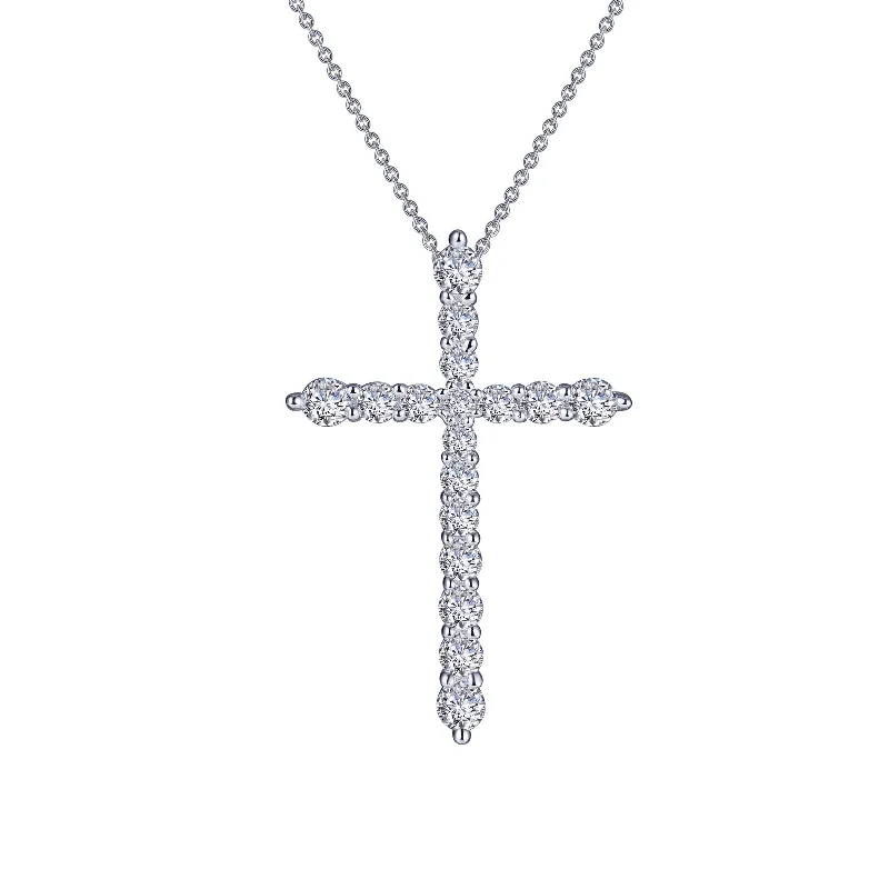 Firm chain necklaces-Lafonn Classic Diamond Necklace P0210CLP18