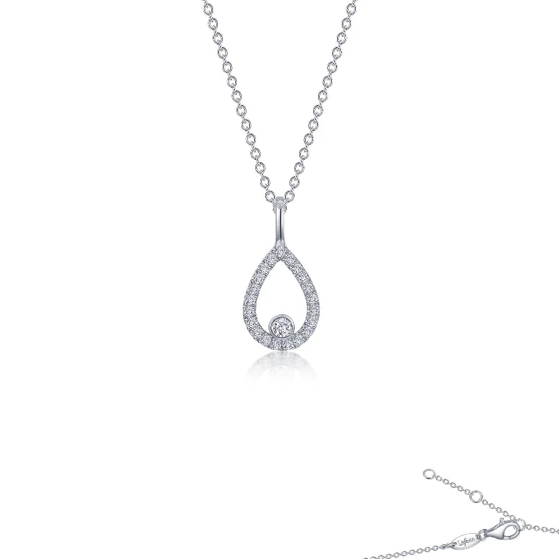 Stretch thread necklaces-Lafonn Classic Diamond Necklace N2016CLP20