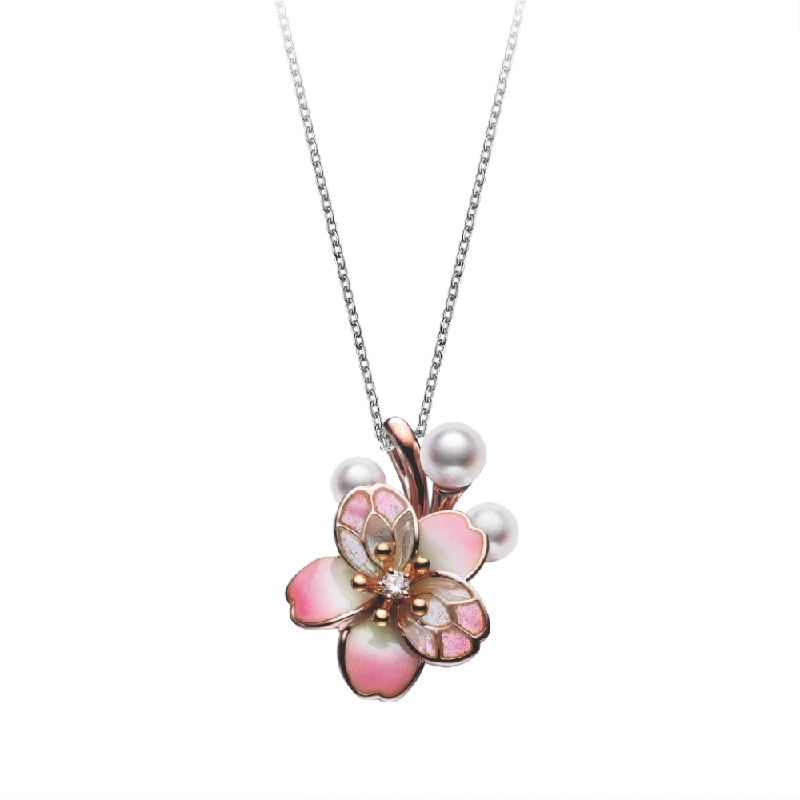 Full bib necklaces-Mikimoto Cherry Blossom Necklace