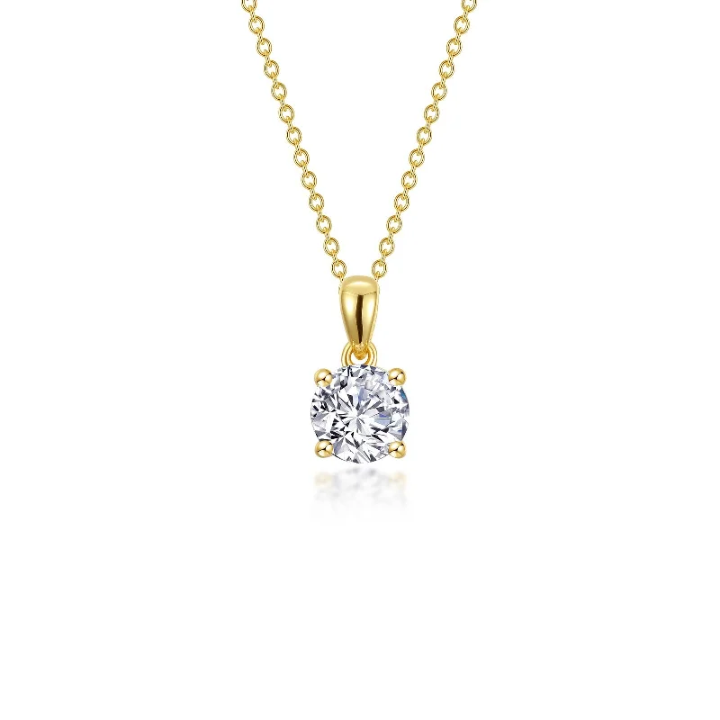 Floating gem necklaces-Lafonn Classic Round Diamond Necklace N0305CLG20