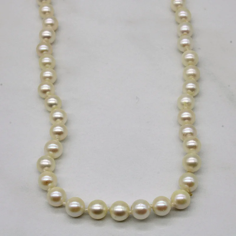 Polished bead necklaces-Pearl Necklace | 6.00mm | 34" |