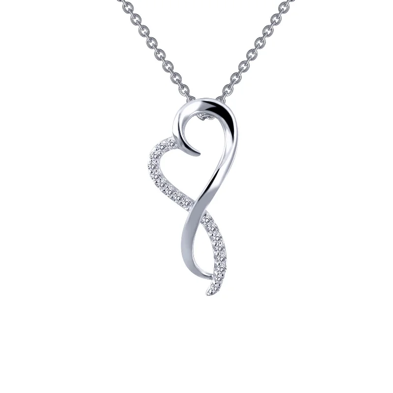 Delicate charm necklaces-Lafonn Classic Diamond Necklace P0151CLP18