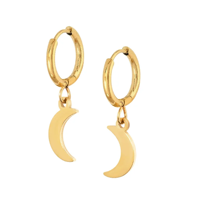 Shiny stud earrings-Spirit Hoop Earrings