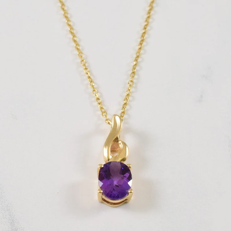 Twine weave necklaces-Amethyst Necklace | 1.70ct | 18" |