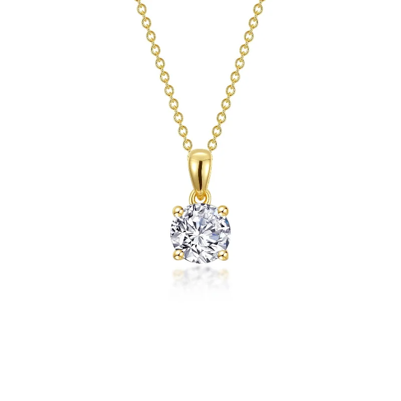 Bali style necklaces-Lafonn Classic Round Diamond Necklace N0306CLG20