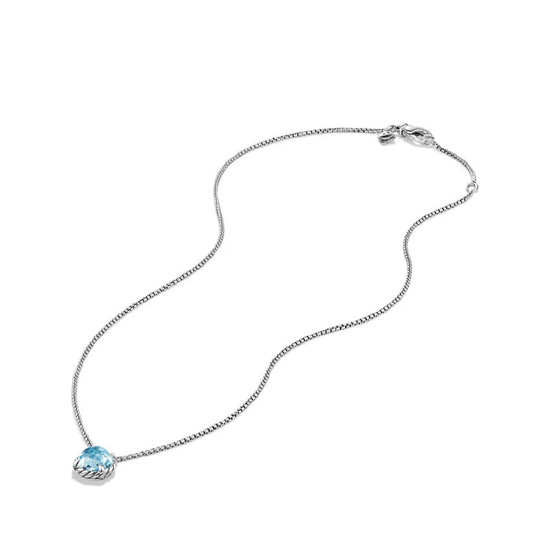 Bead weave necklaces-David Yurman Châtelaine® Pendant Necklace with Blue Topaz