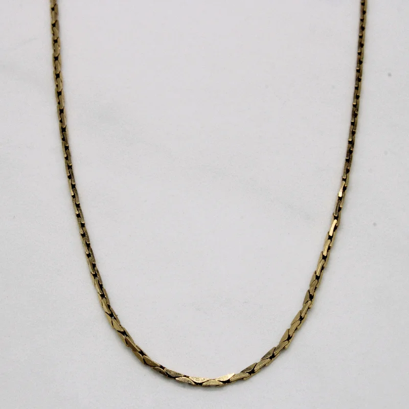 Sharp-line necklaces-10k Yellow Gold Necklace | 22" |