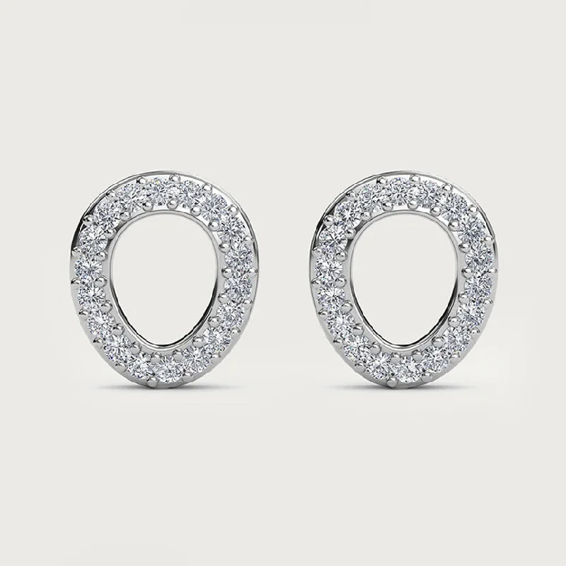 Heavy hoop earrings-Versa Certified Diamond Studs in 9K Yellow Gold Diamond Carat Wt. 0.30 cts.