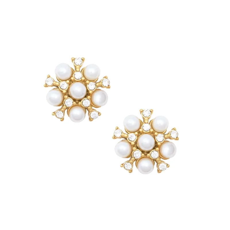 Sea motif earrings-Aspen Pearl Stud Earrings