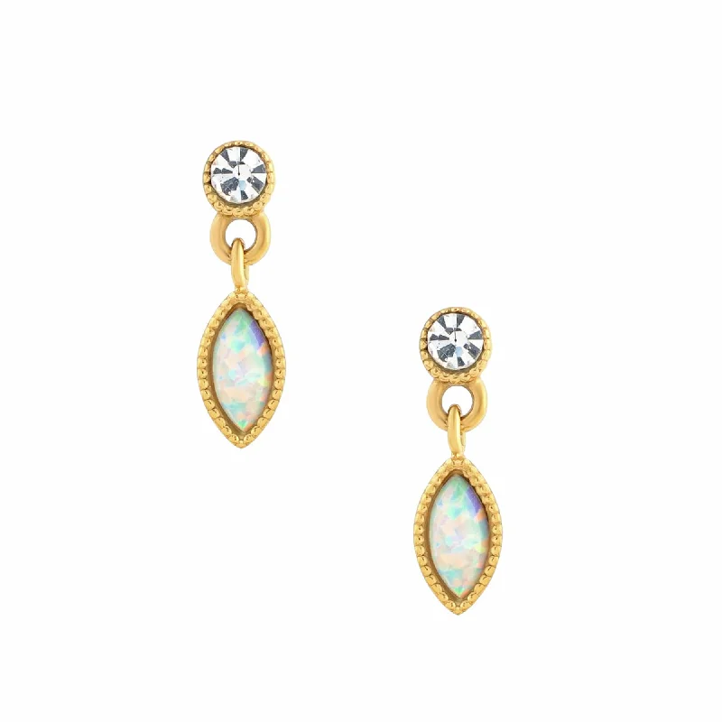 Alloy metal earrings-Tai Opal Stud Earrings