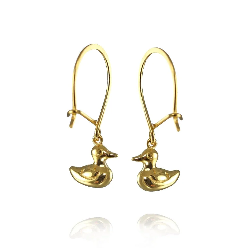 Tide drop earrings-Duck Hook Earrings