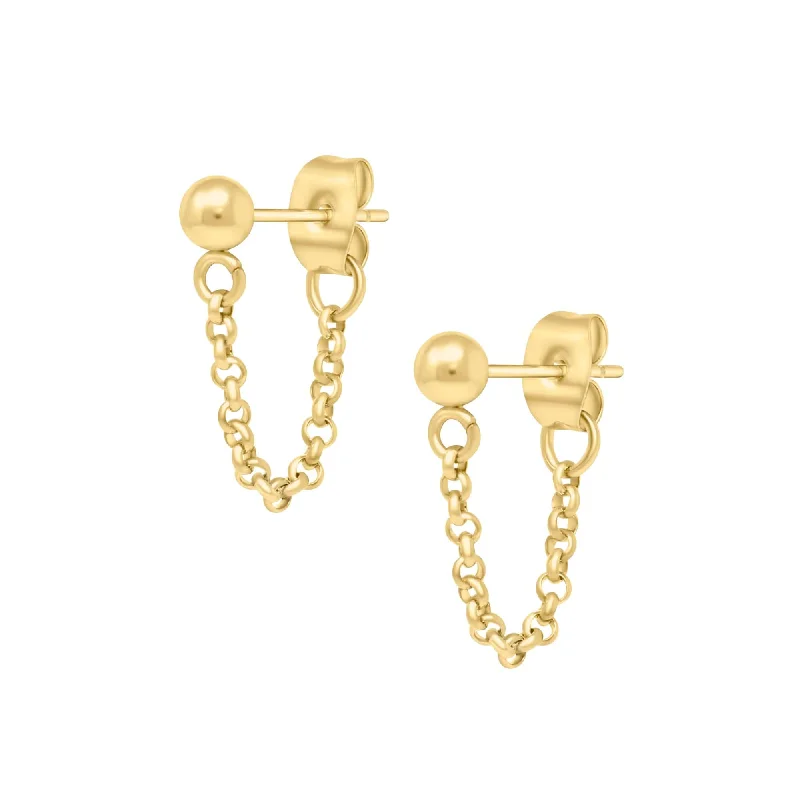 Zodiac charm earrings-Alisa Stud Earrings