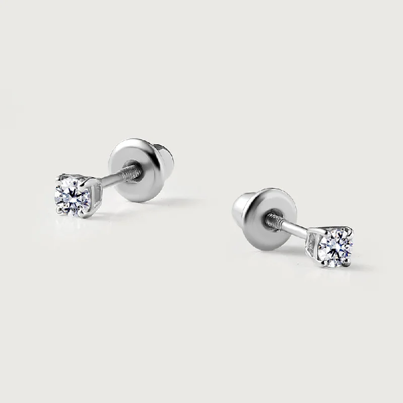 Zodiac charm earrings-Lab Grown Diamond Classic Stud Earrings