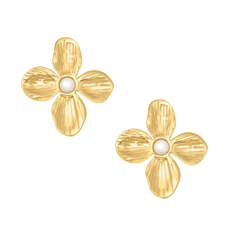 Tide shape earrings-Aurelie Stud Earrings