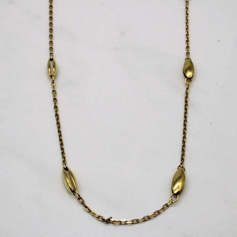 Topaz necklaces-18k Yellow Gold Necklace | 30" |