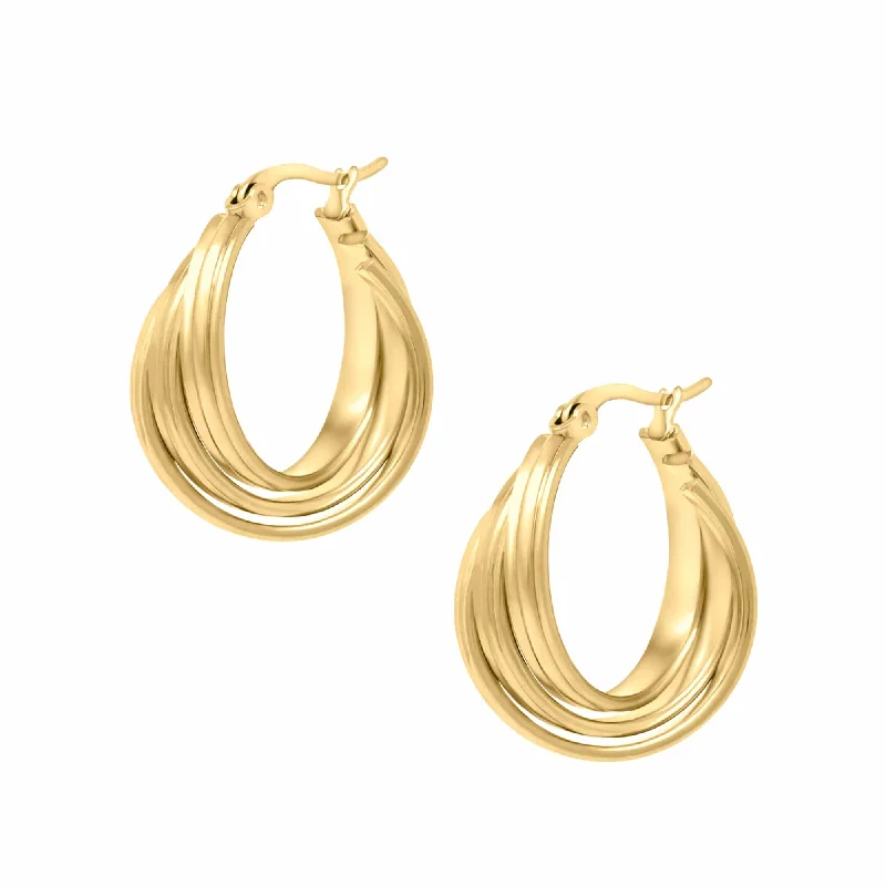 Fine heart earrings-Chelsea Hoop Earrings