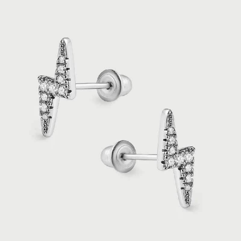 Textured disc earrings-Flash Sleep Moissanite Studs