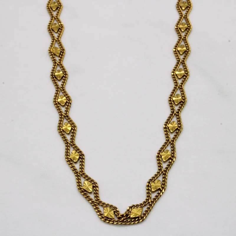 Twin birthstone necklaces-22k Yellow Gold Necklace | 20" |