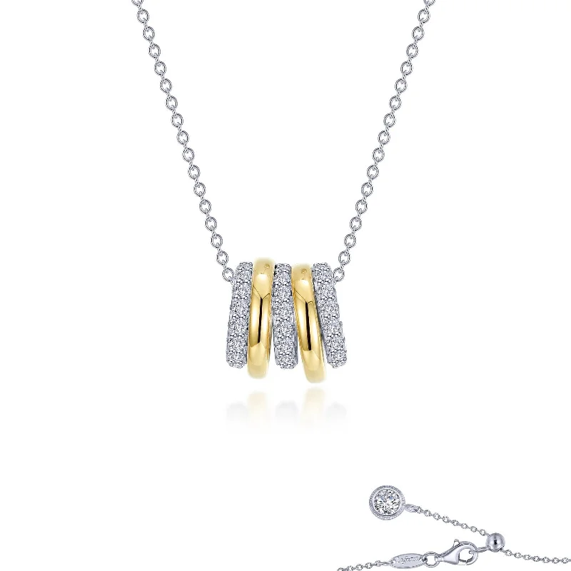 Drape-style necklaces-Lafonn Classic Diamond Necklace N0311CLT20