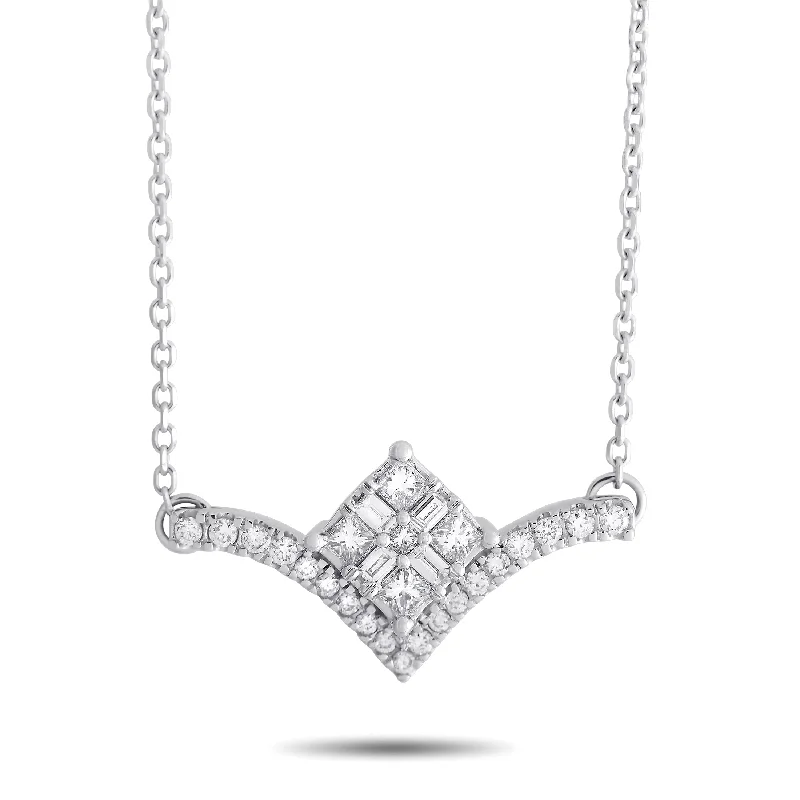 Old photo necklaces-LB Exclusive 10K White Gold 0.33 ct Diamond Necklace