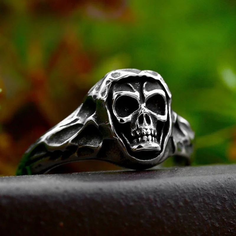 Pure band rings-Men's Punk Skull Ring