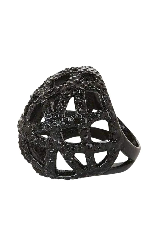 Bright star rings-Pave Cage Ring