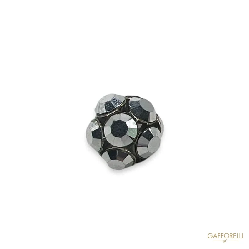 Brooch with Metallic Rhinestones U445 - Gafforelli Srl