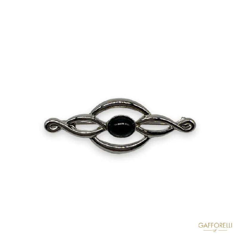 Metal Detail Brooch U567 - Gafforelli Srl