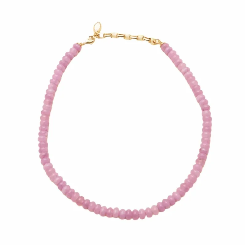 Classic style necklaces-Harbour Island Collar Necklace In Light Purple