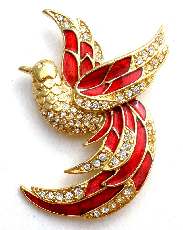 Giorgio Bird Of Paradise Brooch Pin Vintage