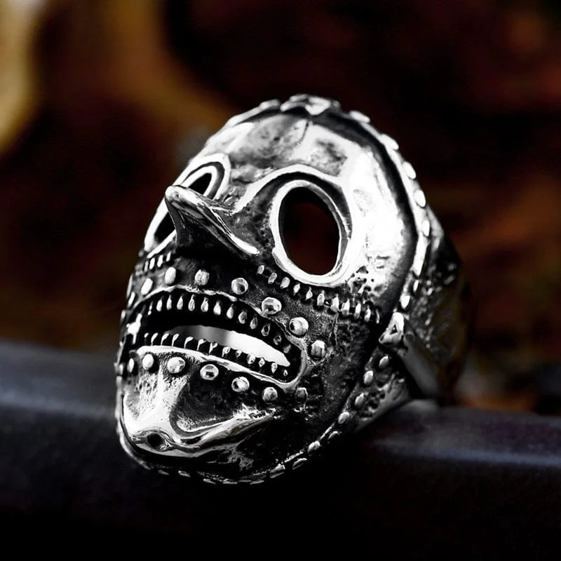 Guardian eye rings-Men's Punk Skeleton Mask Ring