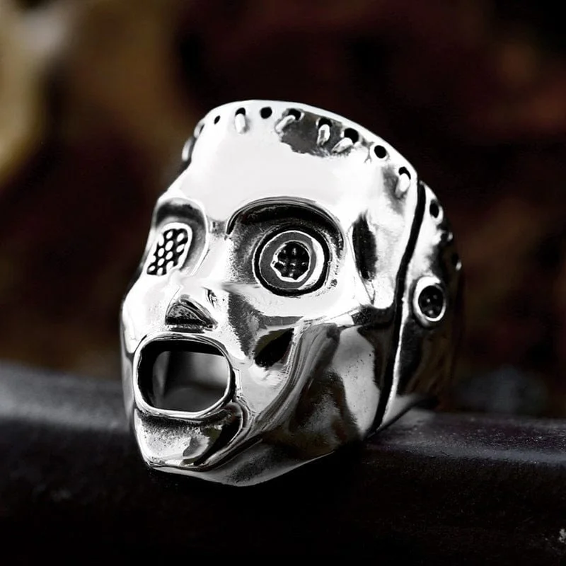 Thin heart rings-Men's Punk Skull Ring