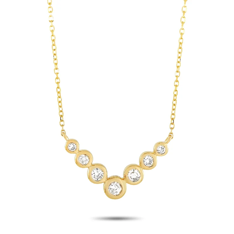 Bold cross necklaces-LB Exclusive 14K Yellow Gold 0.25 ct Diamond Pendant Necklace